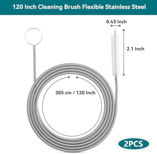 2-Pack 120-Inch Flexible Drain Brush - Image 2