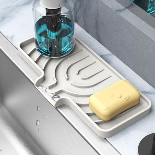 Sponge Holder for Kitchen Sink, Dish Sponge Holder Soap Tray by JIUBAR