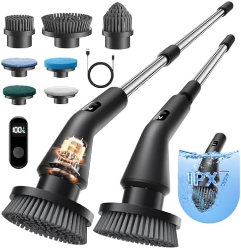 Leebein Electric Spin Scrubber, Cordless Cleaning Brush by Leebein