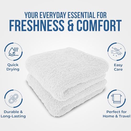 DAN RIVER 24 Pack Cotton Wash Cloths Set - Image 5