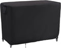 Kingling Outdoor Table Cover for Wicker Bar Cart, 48 Inch Waterproof Patio Bar Table Cover for Outdoor Beverage Serving Cart Covers - 48''L x 18''W x 36''H