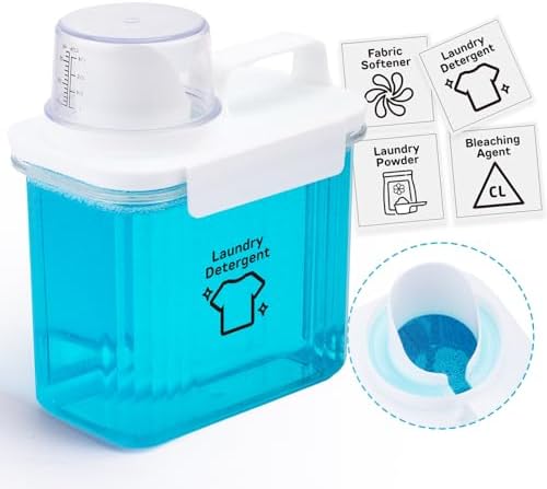 Laundry Detergent Dispenser-1 Pack, 51 oz Detergent Dispenser by BikkiiHomeGoodsWiseChoice