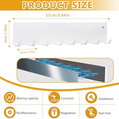 Magnetic Key Holder for Frideg, Heavy Duty Strong Magnetic Key Hanger - Image 2
