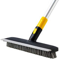 Yocada Floor Scrub Brush Telescopic Handle 2 in 1 Scrape Brush 55.9 inch by Yocada