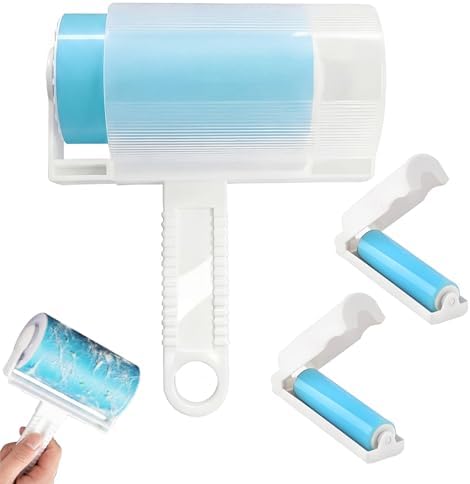 Washable Reusable Lint Roller 3 Pack, Portable Travel Sticky Dog Cat Hair by MUEDRT