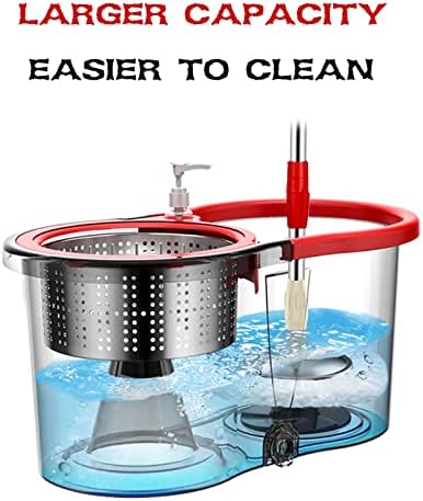 Mop and Bucket with Wringer Set 360° 3psc Microfiber Spin Mop with Bucket and - Image 5
