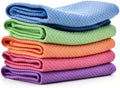 5 Pack Fish Scale Cleaning Cloths, Lint Free Microfiber Polishing Towels by Unknown