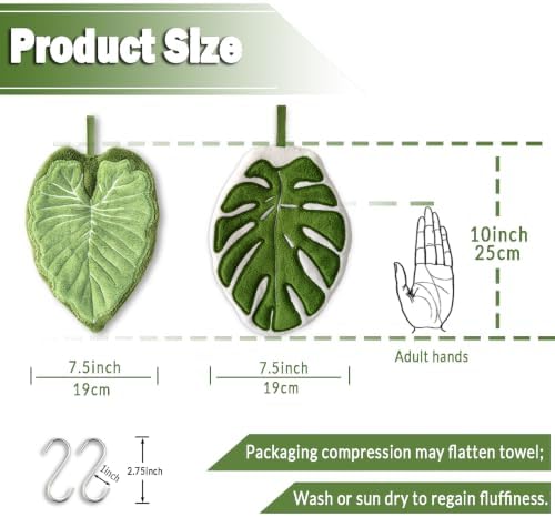2 Pack Cute Kitchen Hand Towels - Image 7