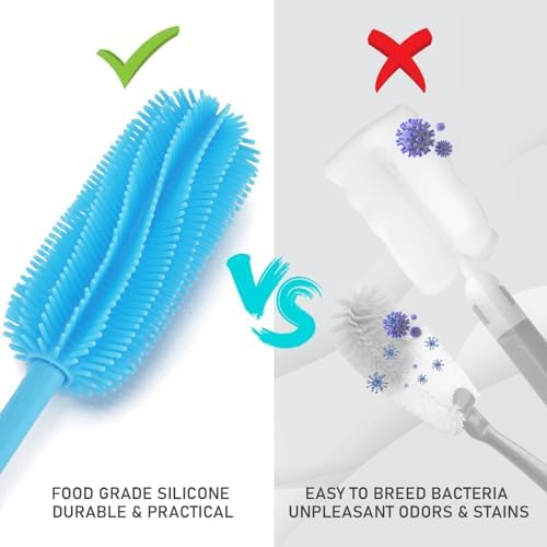 15.7" Silicone Bottle Brush, Water Bottle Cleaner Brush - Image 5
