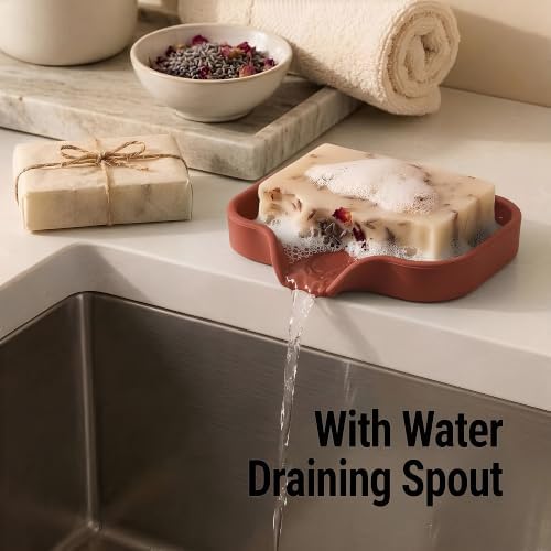 Zulay Kitchen Small Silicone Sponge Holder – Space-Saving Sink Organizer Tray - Image 2