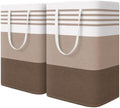 WOWBOX 2 Pack Laundry Baskets, Collapsible Dirty Clothes Laundry Hampers by WOWBOX