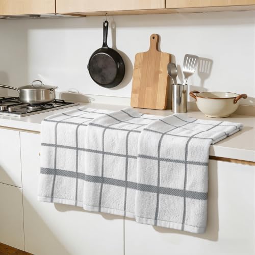 Homaxy Terry Stripe Kitchen Towels 18"x28", 6 Pack - Image 6