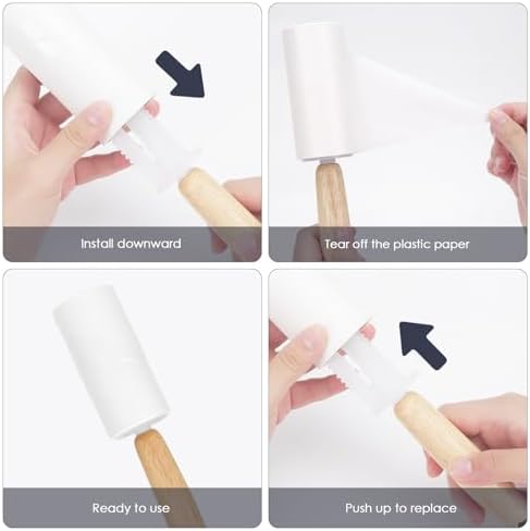 Adorila 2 Pack Lint Rollers for Pet Hair, 240 Sheets Pet Hair Remover for - Image 4