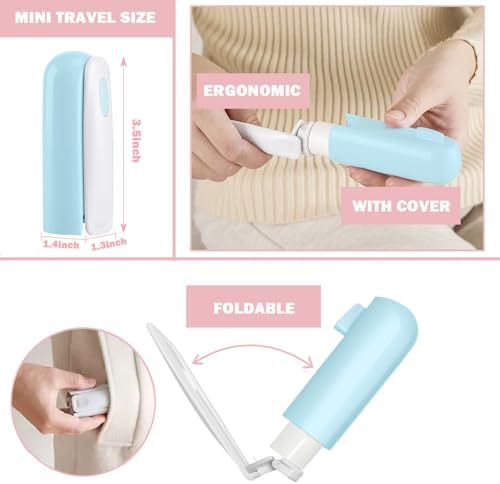 Mini Travel Lint Roller with 150 Sticky Sheets, Foldable Portable Lint Roller - Image 2