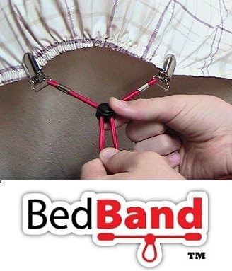 Bed Band- White. Original Bed Sheet Holder Straps - Image 2