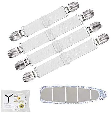 Goodtimes Ironing Board Cover Clips, Adjustable Ironing Board Pad Braces by Goodtimes