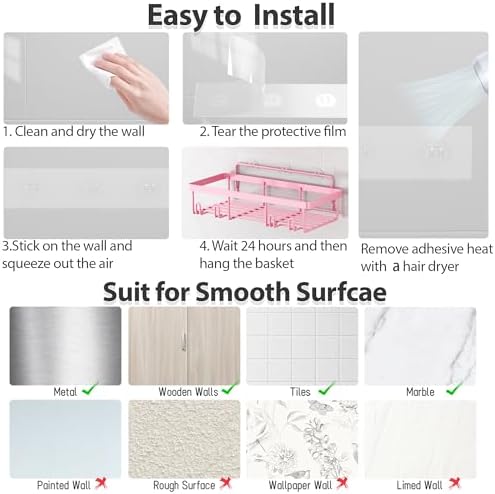 Liuoud 5 Pack Shower Caddy for Inside Shower - Image 7