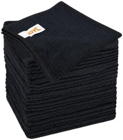 QYL Microfiber Cleaning Cloth, 12 Pack Cleaning Rags, Cleaning Towels by QYL