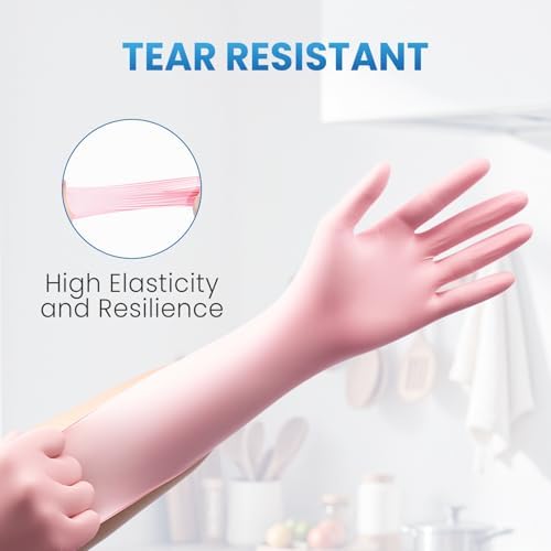 Borje Pink Nitrile Gloves - Image 2