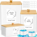 Vesici 3 Pcs Metal Laundry Pod Container 2 Pcs Scoops Dryer Sheet Holder by Vesici