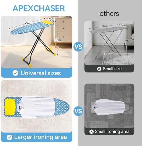 APEXCHASER Foldable 7-Level Heigh Adjustable Ironing Board - Image 2