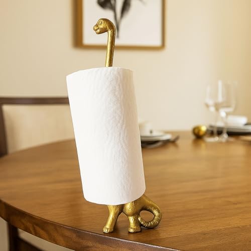 Cast Iron Dinosaur Paper Towel Holder - Image 3