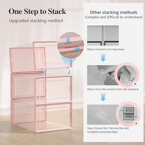 Kuject X-Large Shoe Storage Boxes 12 Pack - Image 4