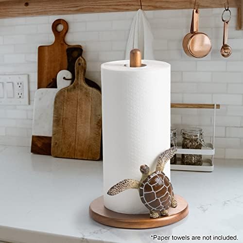 Turtle Paper Towel Holder Coastal Kitchen Decor Beach Sea Turtle Decorative - Image 2