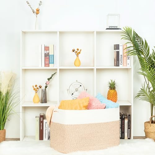 MINTWOOD Design 112L Extra Large Blanket Basket Holder Living Room, Pool Towels - Image 5