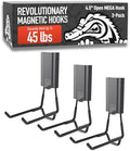 GATOR MAGNETICS MEGA 4.5 in Open Hooks, 45 lb Magnetic Hooks – 3 Pack by GatorMagnetics