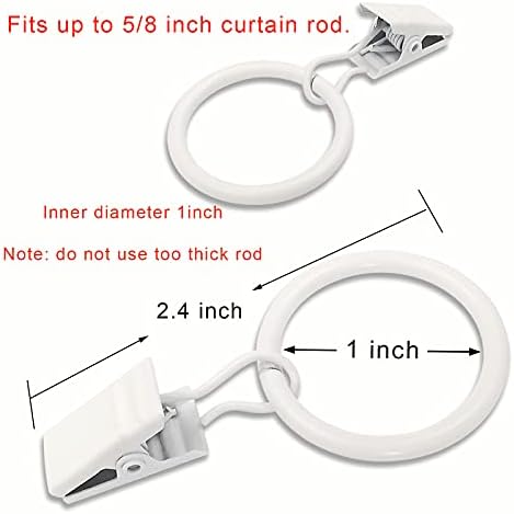LLPJS 100 Pack Curtain Rings - Image 2
