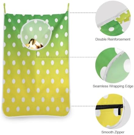 2PCS Hanging Laundry Hamper Bag Over the Door Laundry Hamper Wall Hamper Large - Image 6