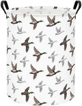Round Laundry Basket Collapsible Storage Hamper Organizer Mallard Duck by LANGYASHAN