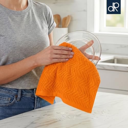 DecorRack 100% Cotton Kitchen Towels 15x25 in - Image 4
