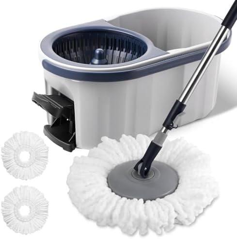 Spin Mop Heads Refill, Easy Wring Microfiber Replacement Pads - Image 5