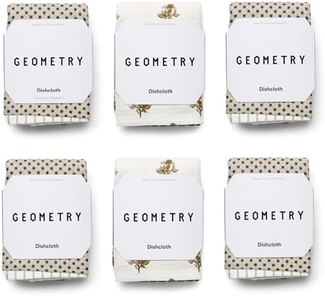 GEOMETRY Dishcloth – Evergreen Collection – Quick-Dry, Ultra-Absorbent by GEOMETRY