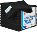 Microfiber Wholesale Black Microfiber Cleaning Cloth by MicrofiberWholesale