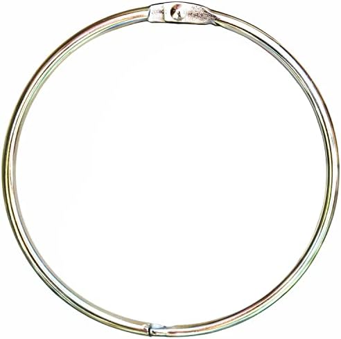 Silver Shower Curtain Rings Metal Round Hooks Ring 2-3/4 inch Diameter Nickel by GOTOONE