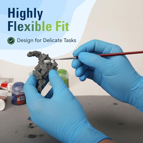 SWIFTLITE Blue Nitrile Gloves Disposable Latex Free, Food Safe - Image 4