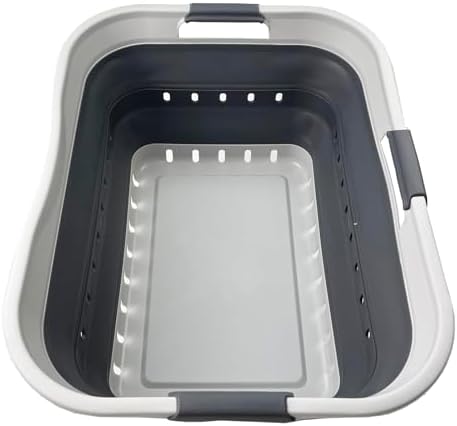 SAMMART 42L Collapsible Plastic Laundry Basket by SAMMART