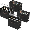 OIAHOMY 4 Pack Shoe Organizer for Closet, Foldable Shoe Storage Bins by MasterofSpaceOptimization
