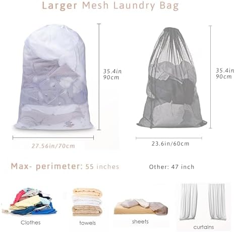 Meowoo 2Pcs Large Mesh Laundry Bag - Image 2