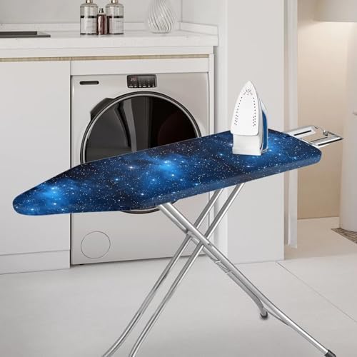 Black Star Night Steam Ironing Board Cover, Abstract Starry Night 15x54 Inch - Image 2