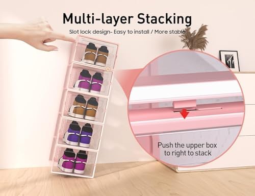 Kuject X-Large Shoe Storage Boxes 12 Pack - Image 3