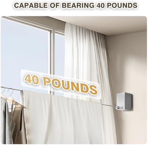 Retractable Clothesline, Retractable Clothesline Indoor, Laundry Line - Image 5