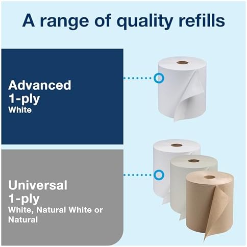Tork Paper Hand Towel Roll Lever Dispenser Smoke H21, High-Capacity - Image 4