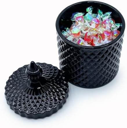 20 oz Black Glass Candy Dish - Image 7