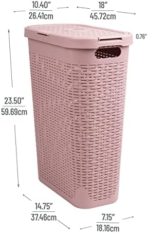 Mind Reader Slim Laundry Hamper - Image 3