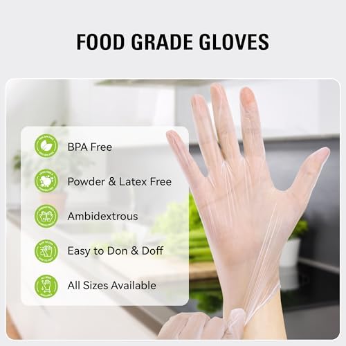 SWIFTLITE Disposable Vinyl Gloves, Food Safe - Image 4