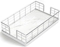 Wican Marble Guest Towel Holder Tray by Wican